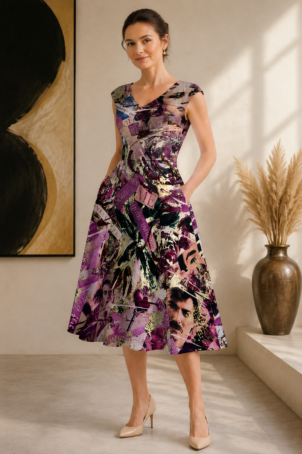 Winter Was Only Waiting for Spring Audrey Fit & Flare Midi Dress