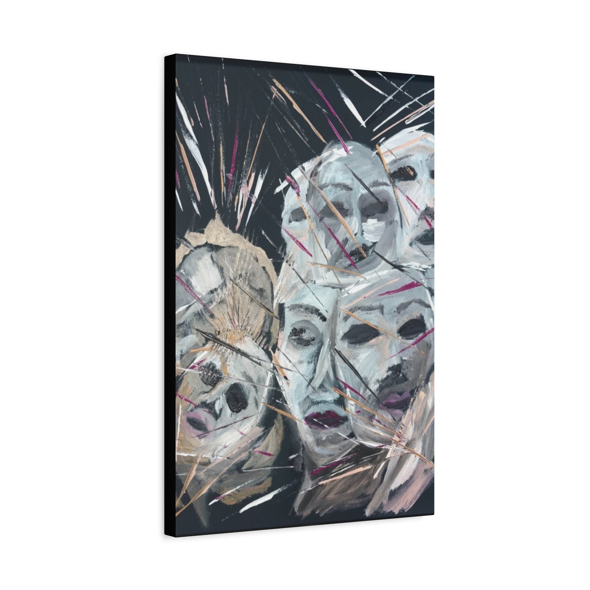 Faces of Unmasked  Shadows  — Canvas Print