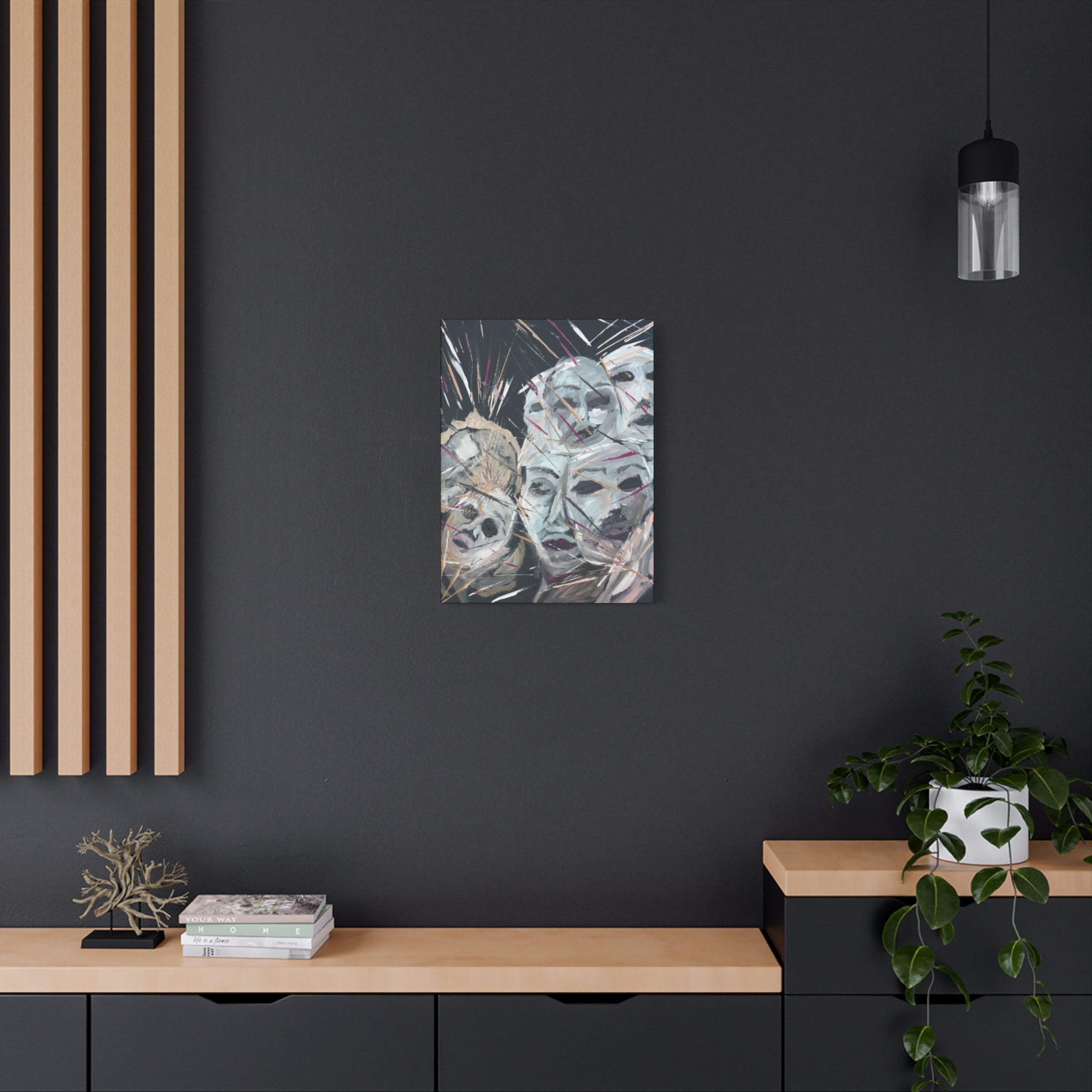 Faces of Unmasked  Shadows  — Canvas Print