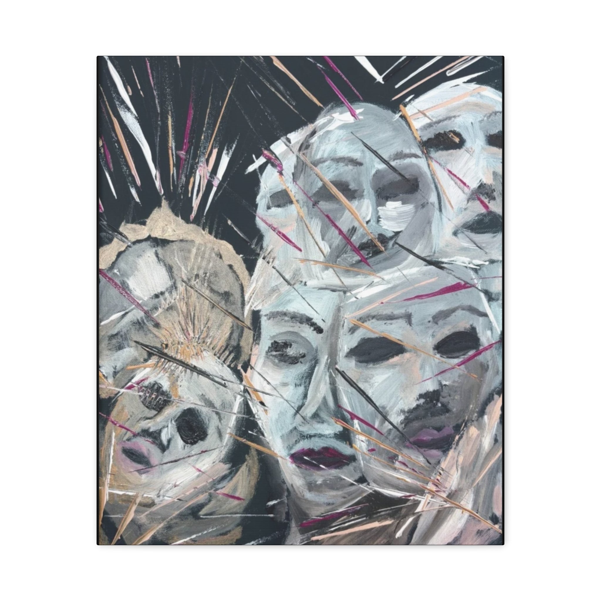 Faces of Unmasked  Shadows  — Canvas Print