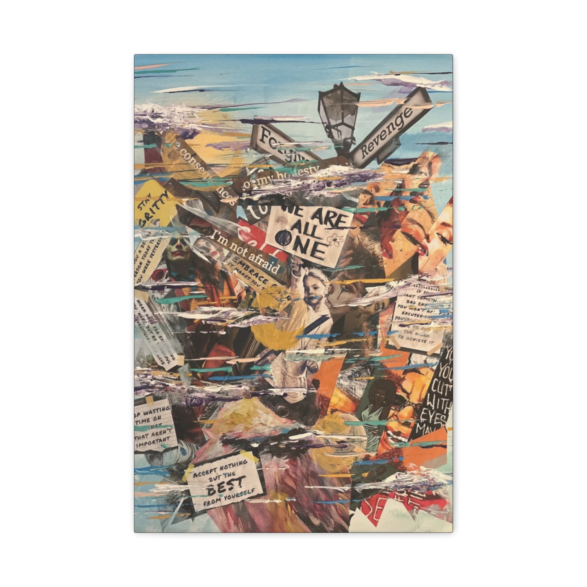 Justice vs Revenge  — Canvas Print