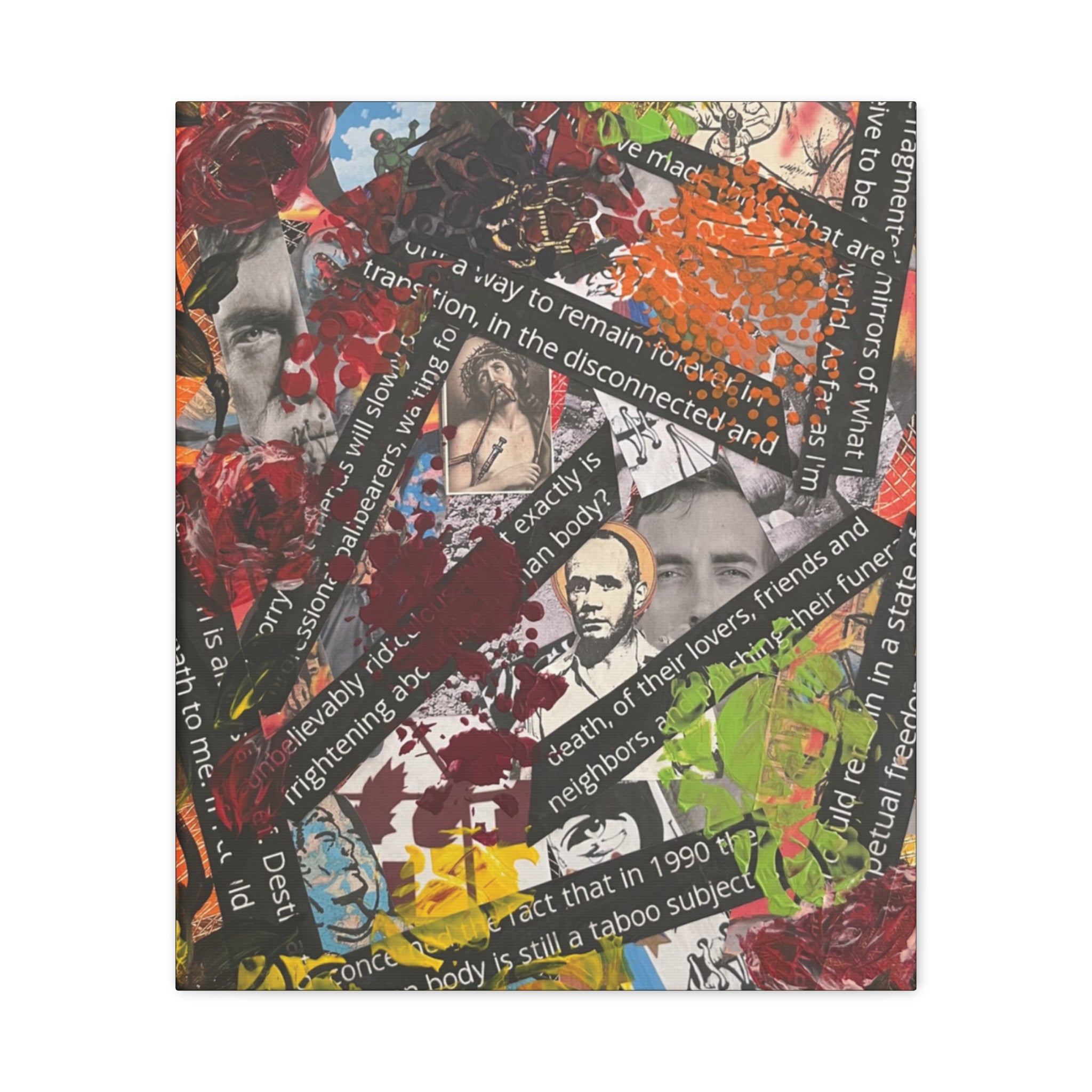 Portraits in  Layers of Defiance  — Canvas Print