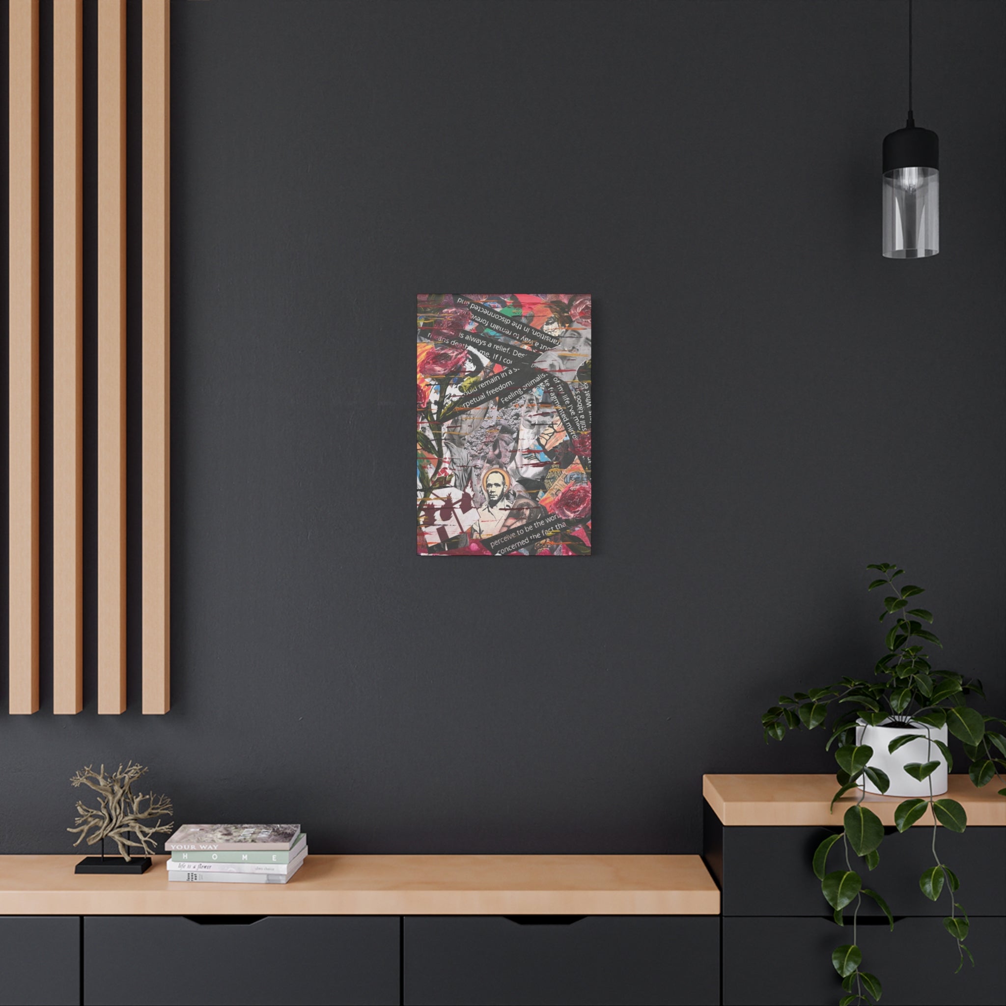 Petals Over Protest  — Canvas Print