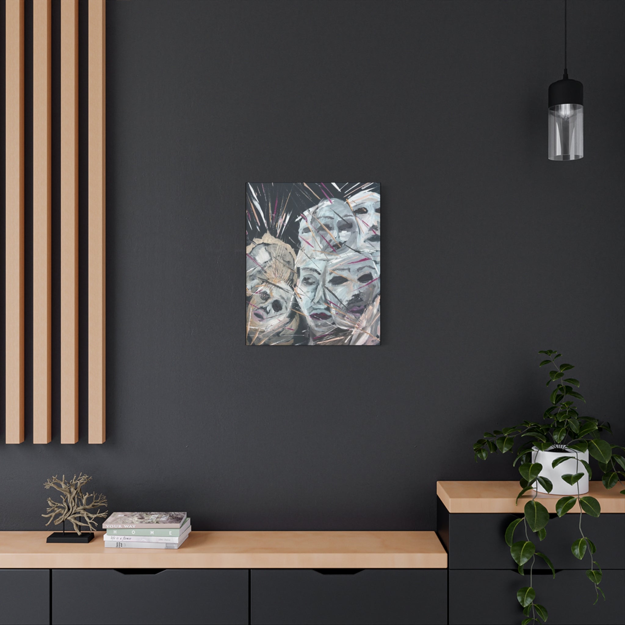 Faces of Unmasked  Shadows  — Canvas Print