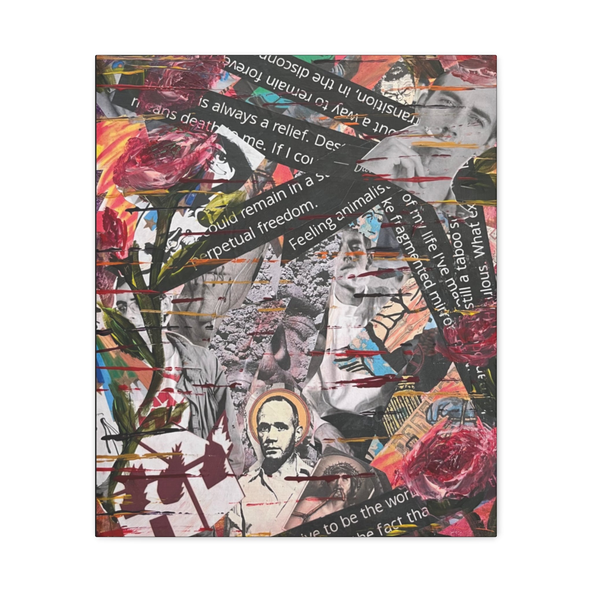 Petals Over Protest  — Canvas Print