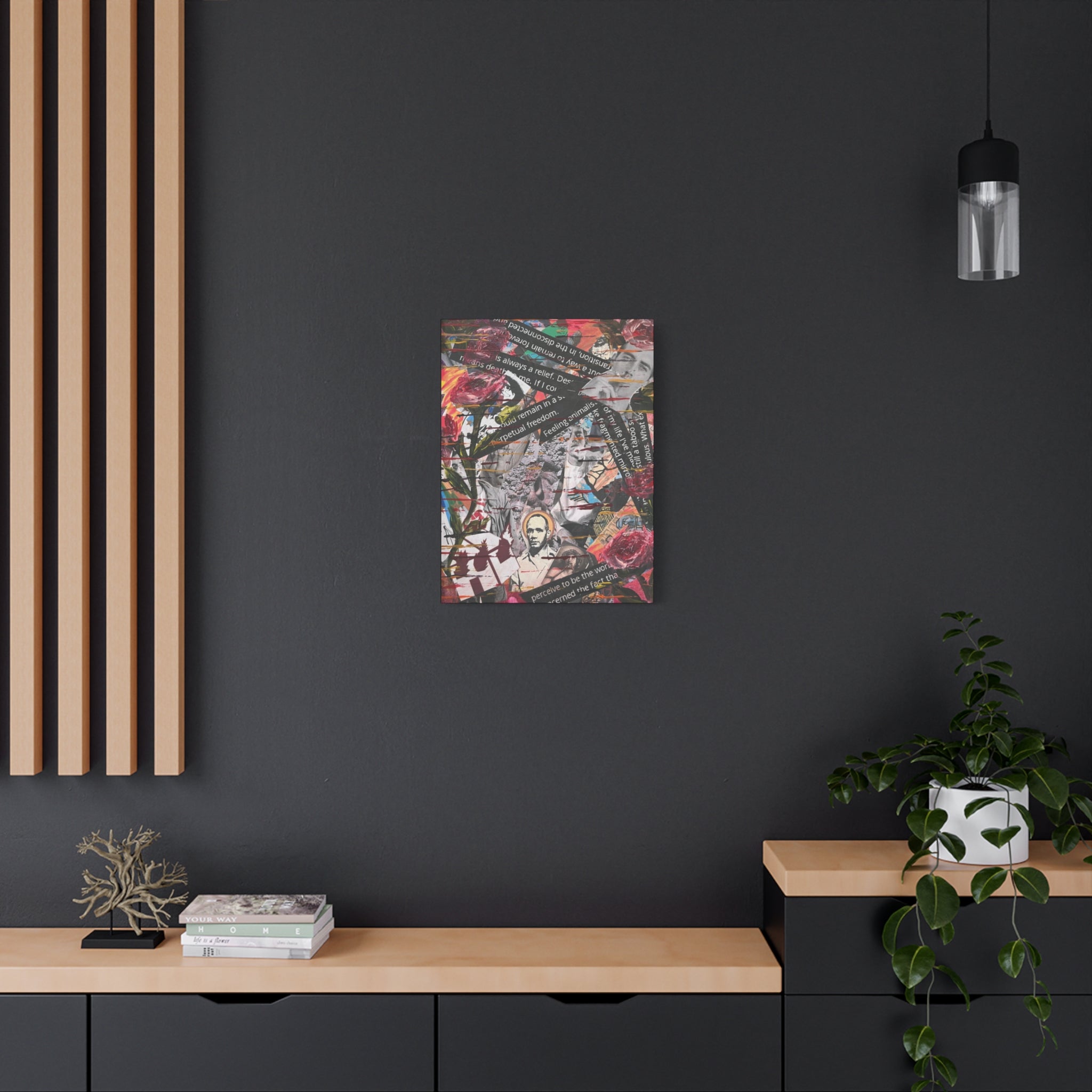 Petals Over Protest  — Canvas Print