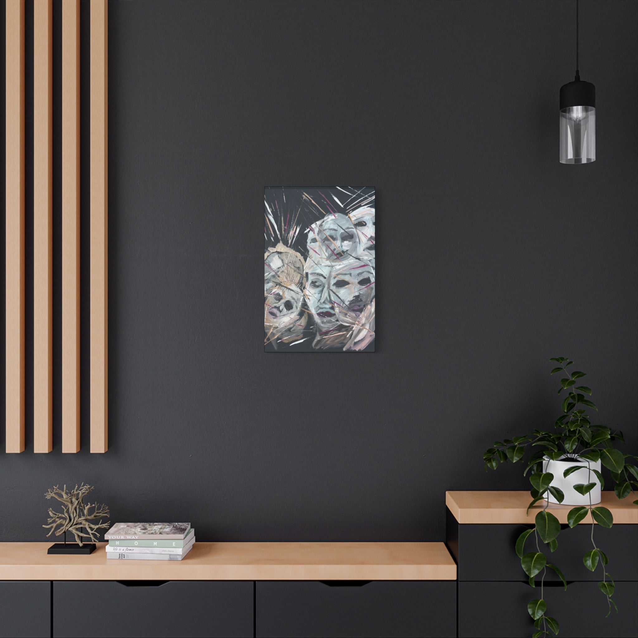 Faces of Unmasked  Shadows  — Canvas Print