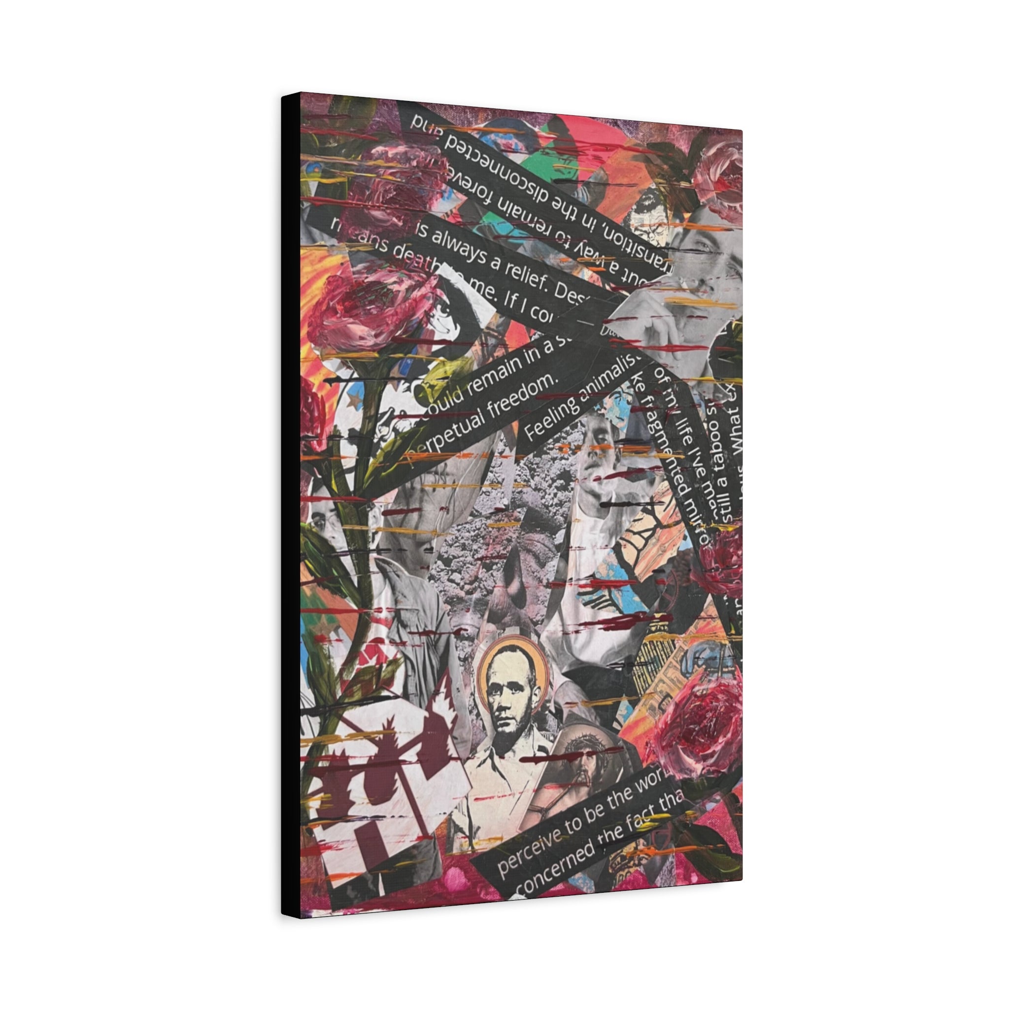Petals Over Protest  — Canvas Print