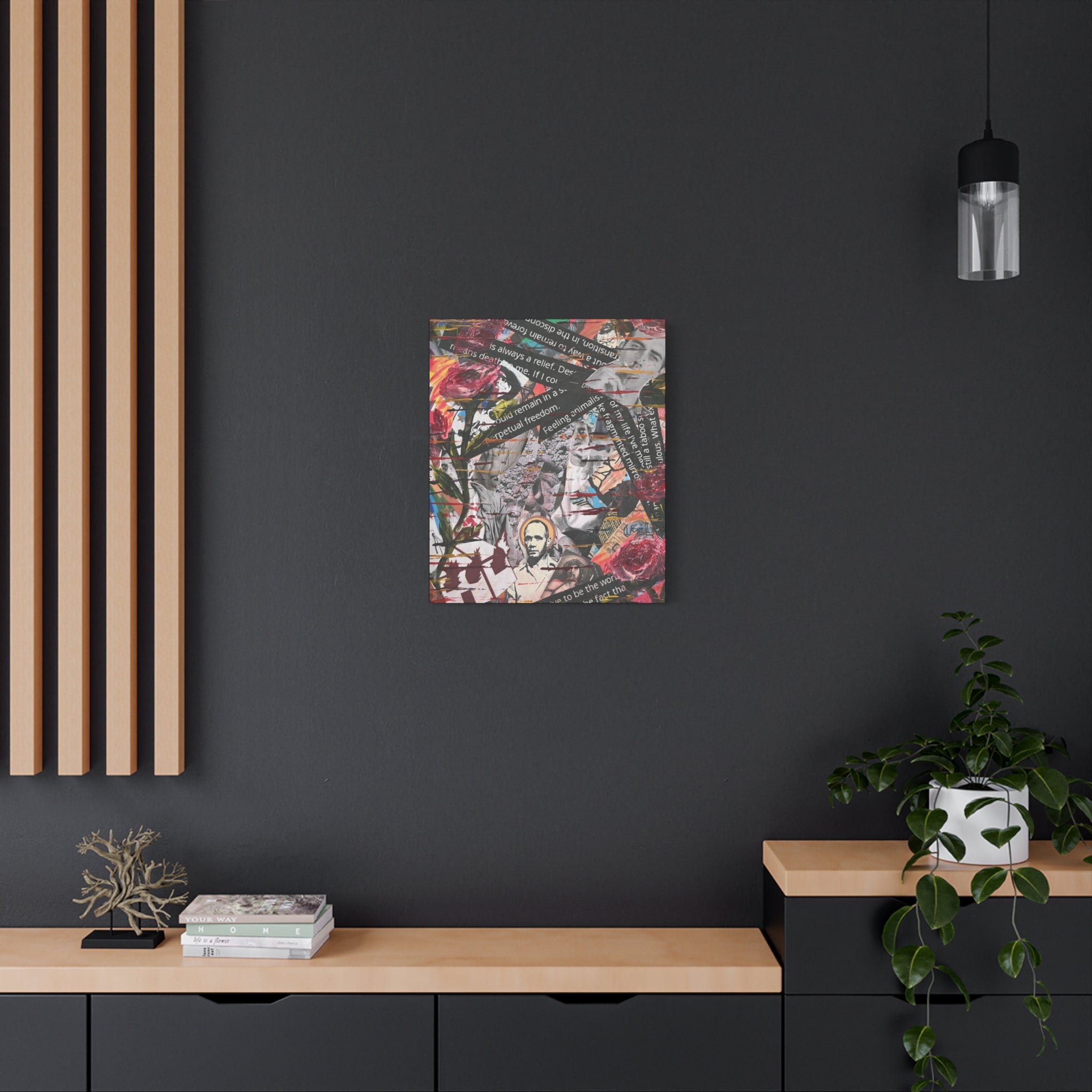 Petals Over Protest  — Canvas Print