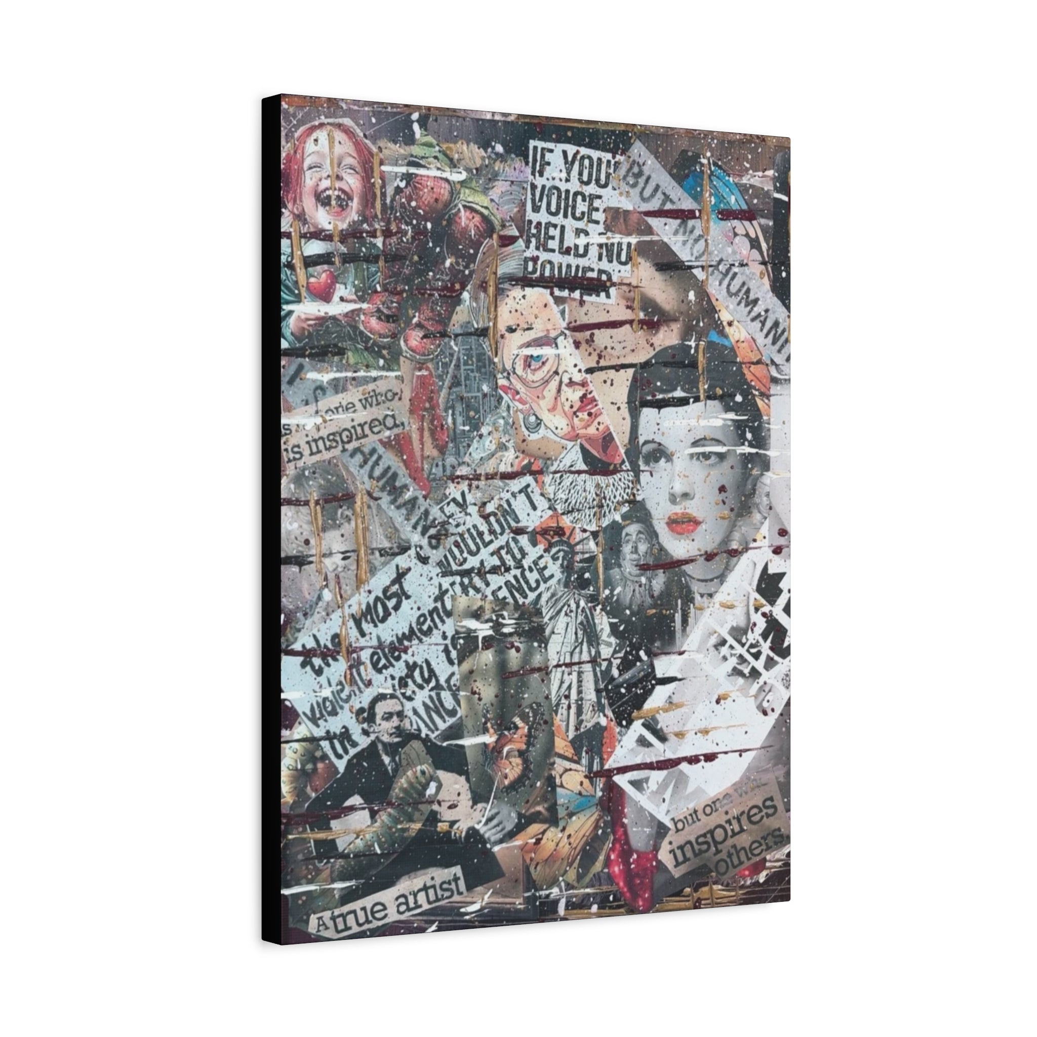 Layers of Unspoken Truth — Canvas Print
