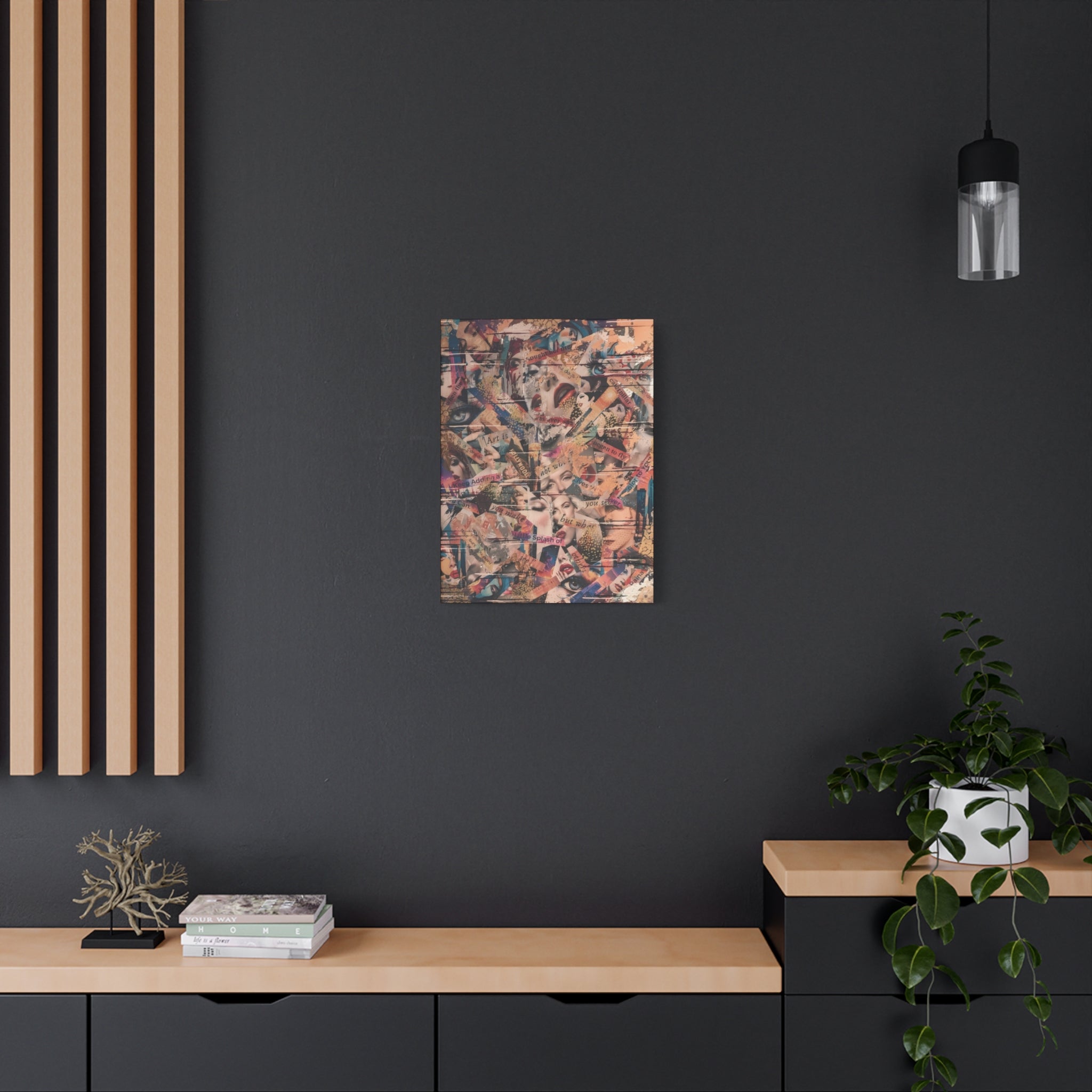 The Chorus of Borrowed Faces  — Canvas Print