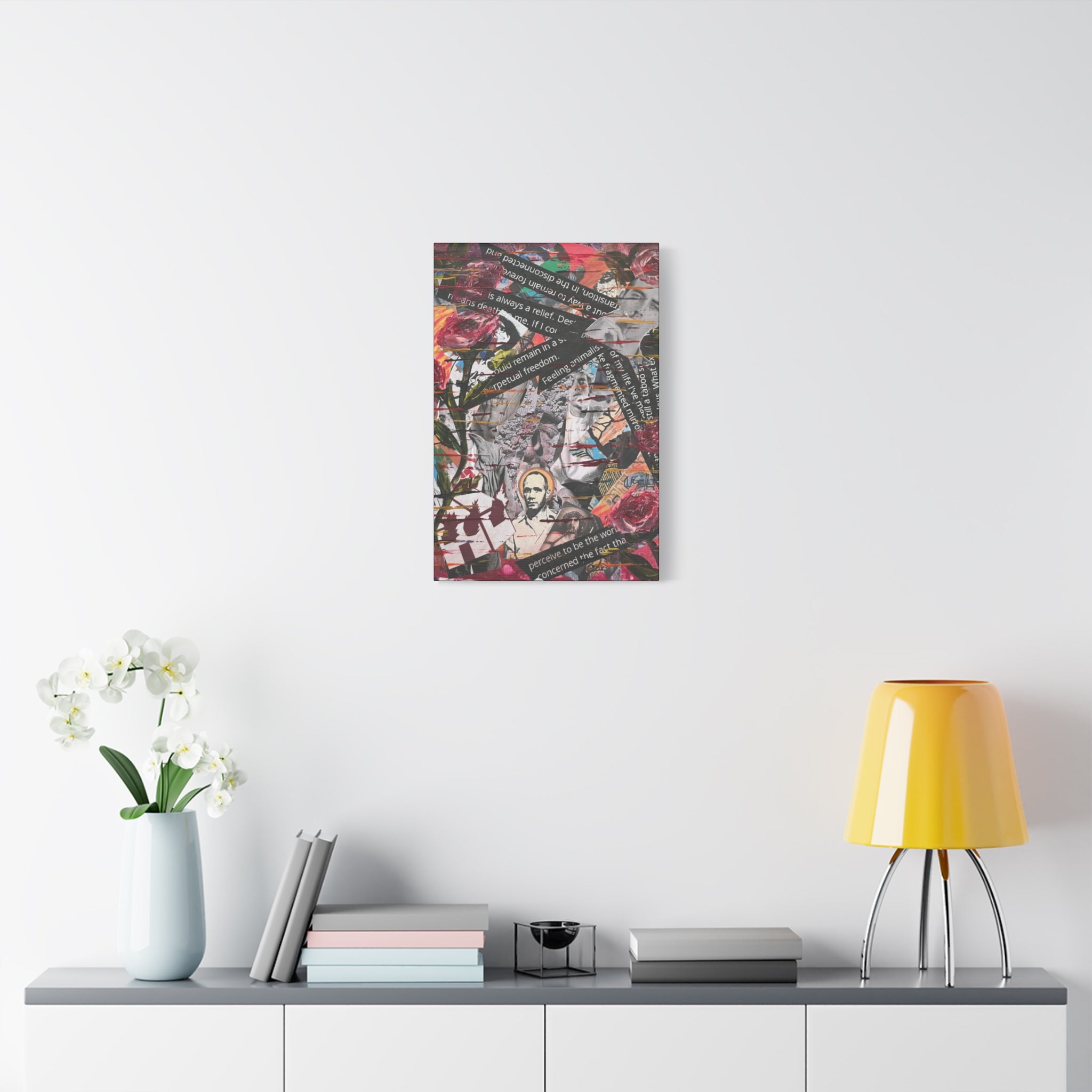 Petals Over Protest  — Canvas Print
