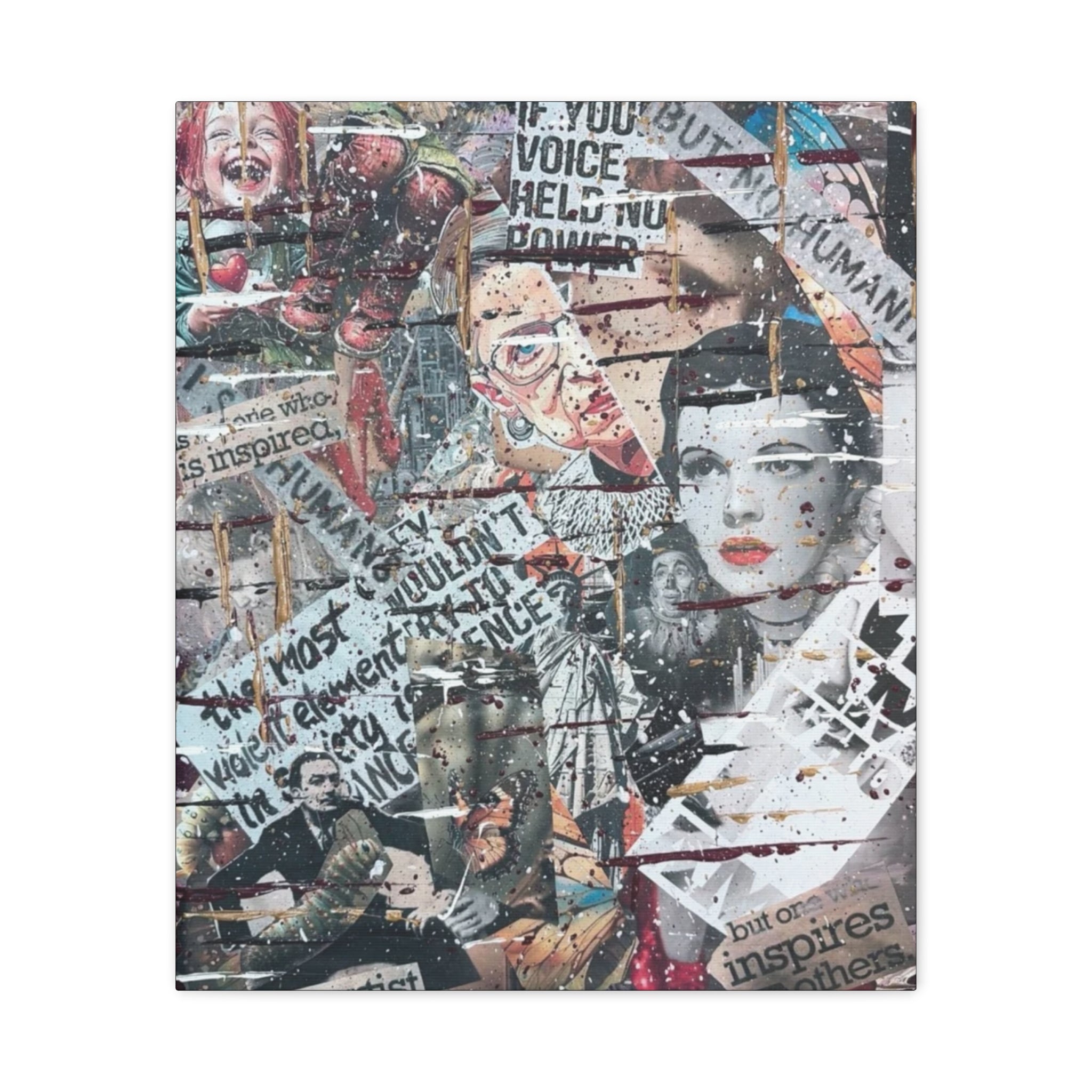 Layers of Unspoken Truth — Canvas Print