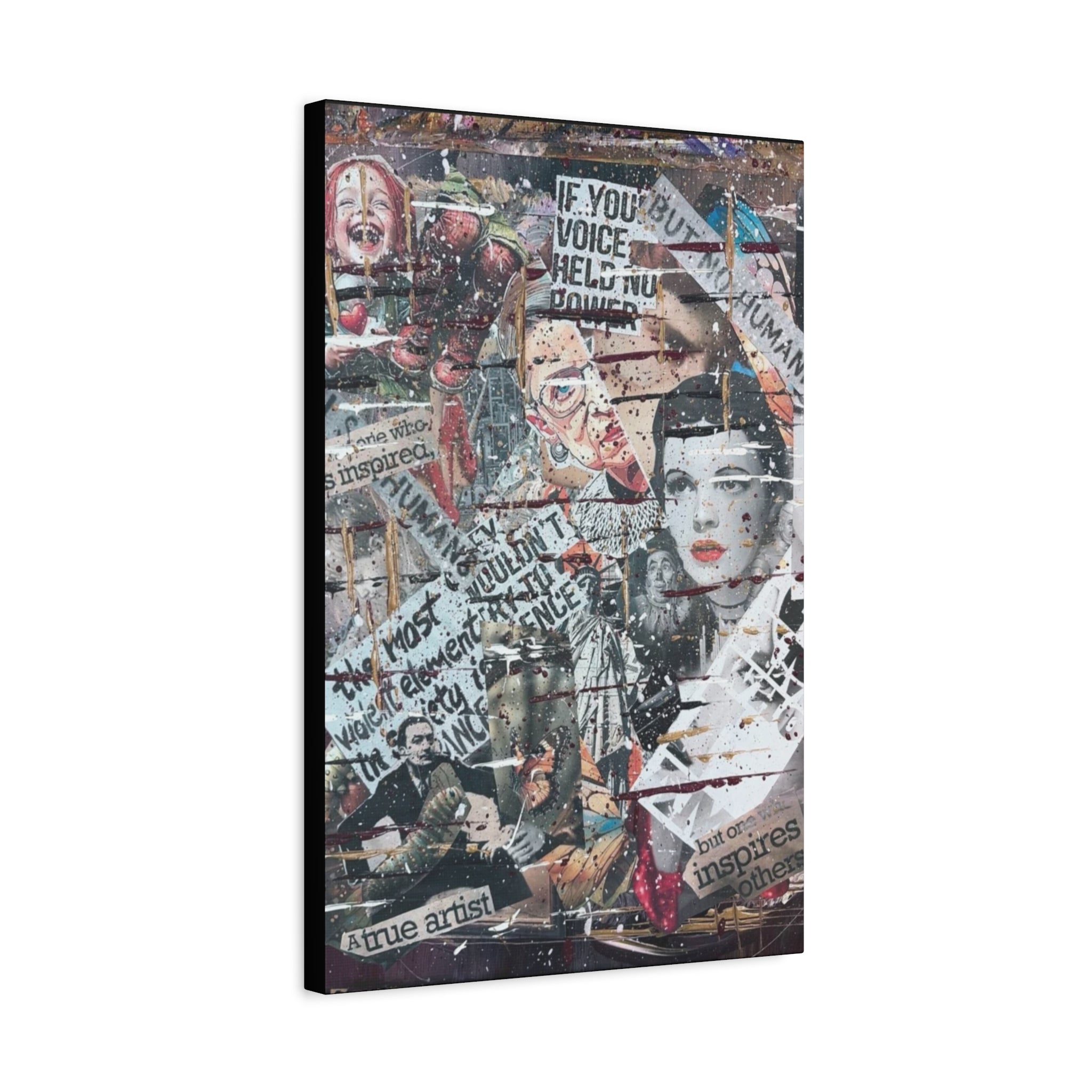 Layers of Unspoken Truth — Canvas Print