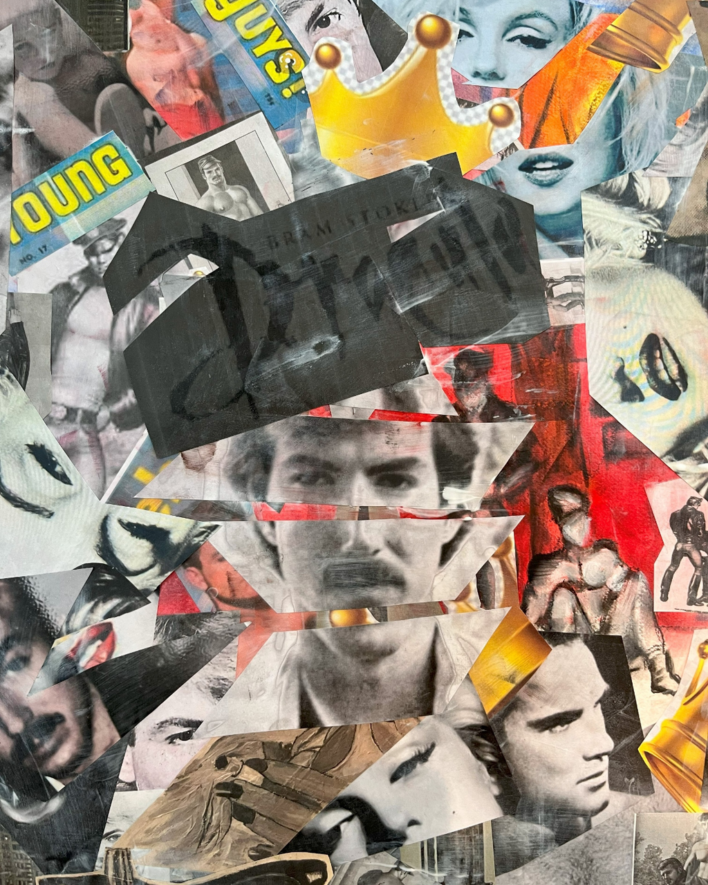 Journey of Me: Layered Identity Collage | Vintage-Meets-Pop Art | Framed 24x18" Original — Collector Entry Discount