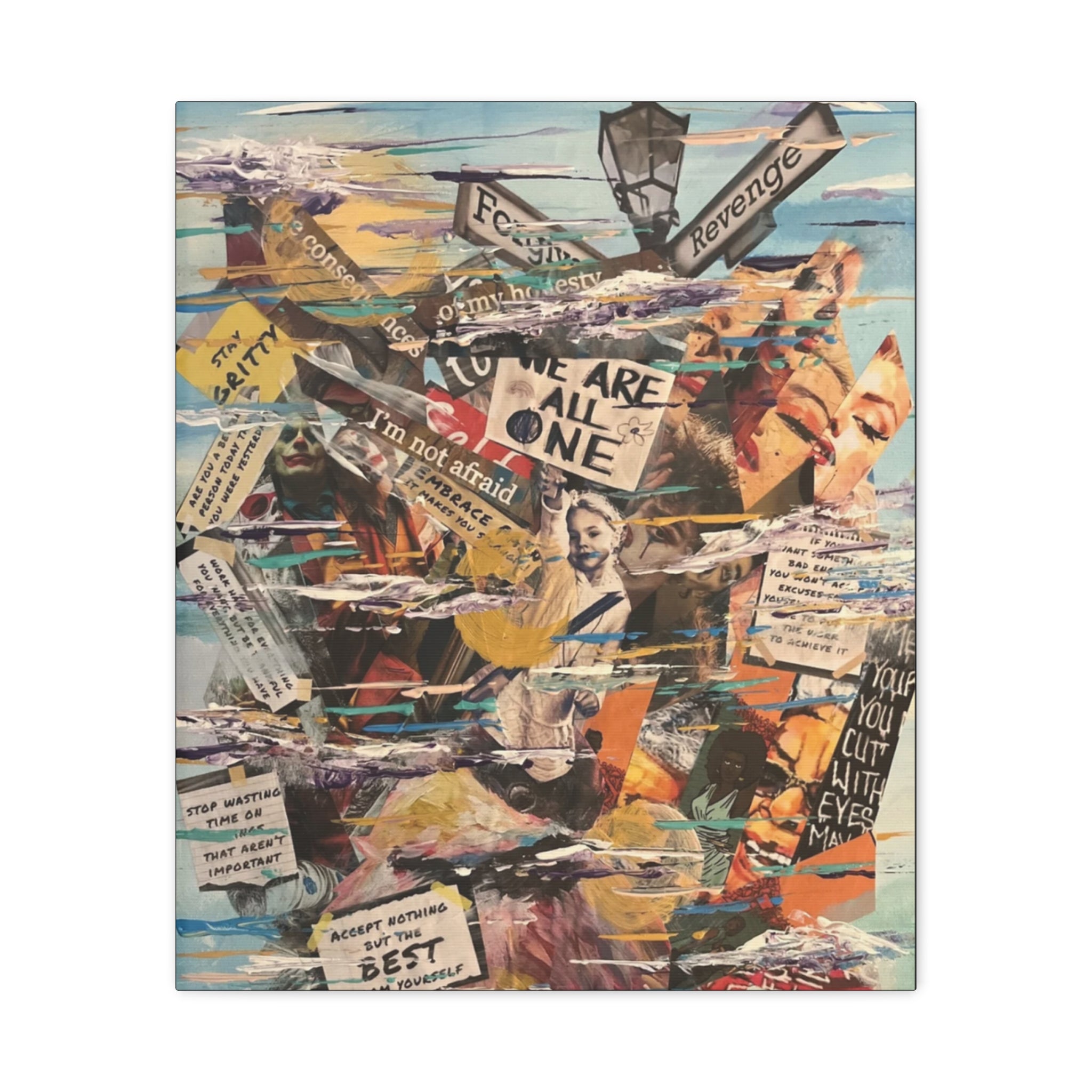 Justice vs Revenge  — Canvas Print
