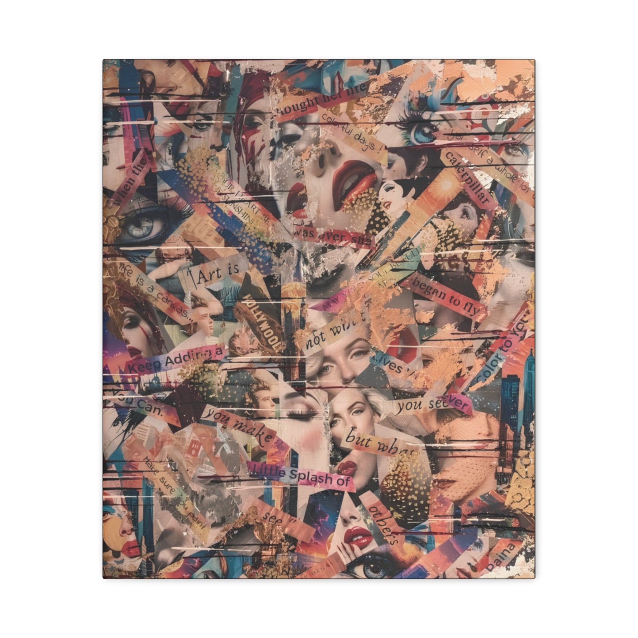 The Chorus of Borrowed Faces  — Canvas Print