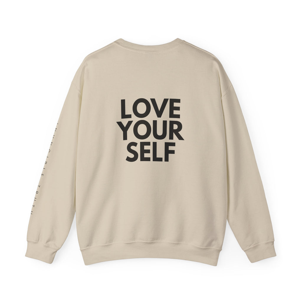 Artistic Love Yourself Crewneck Sweatshirt