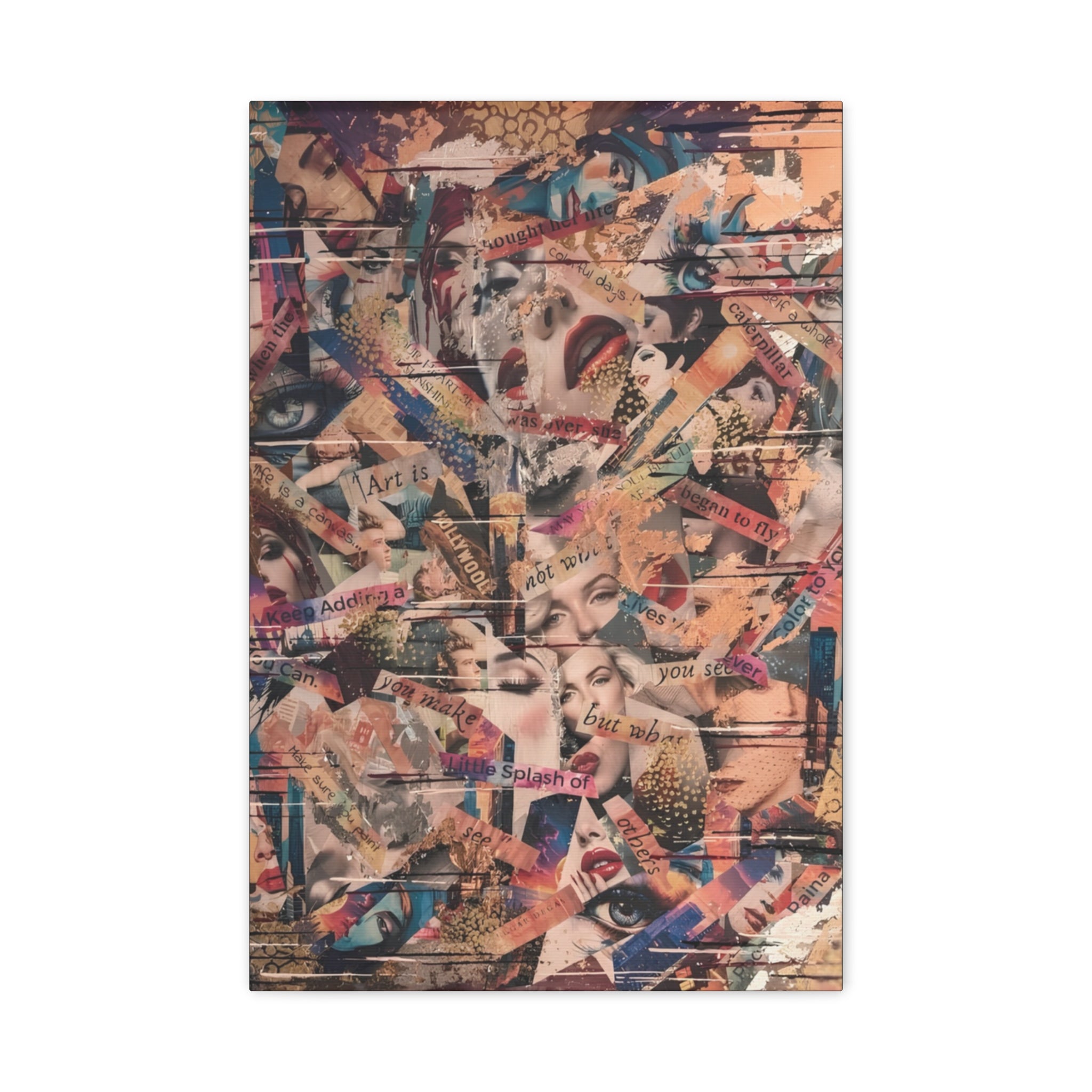 The Chorus of Borrowed Faces  — Canvas Print