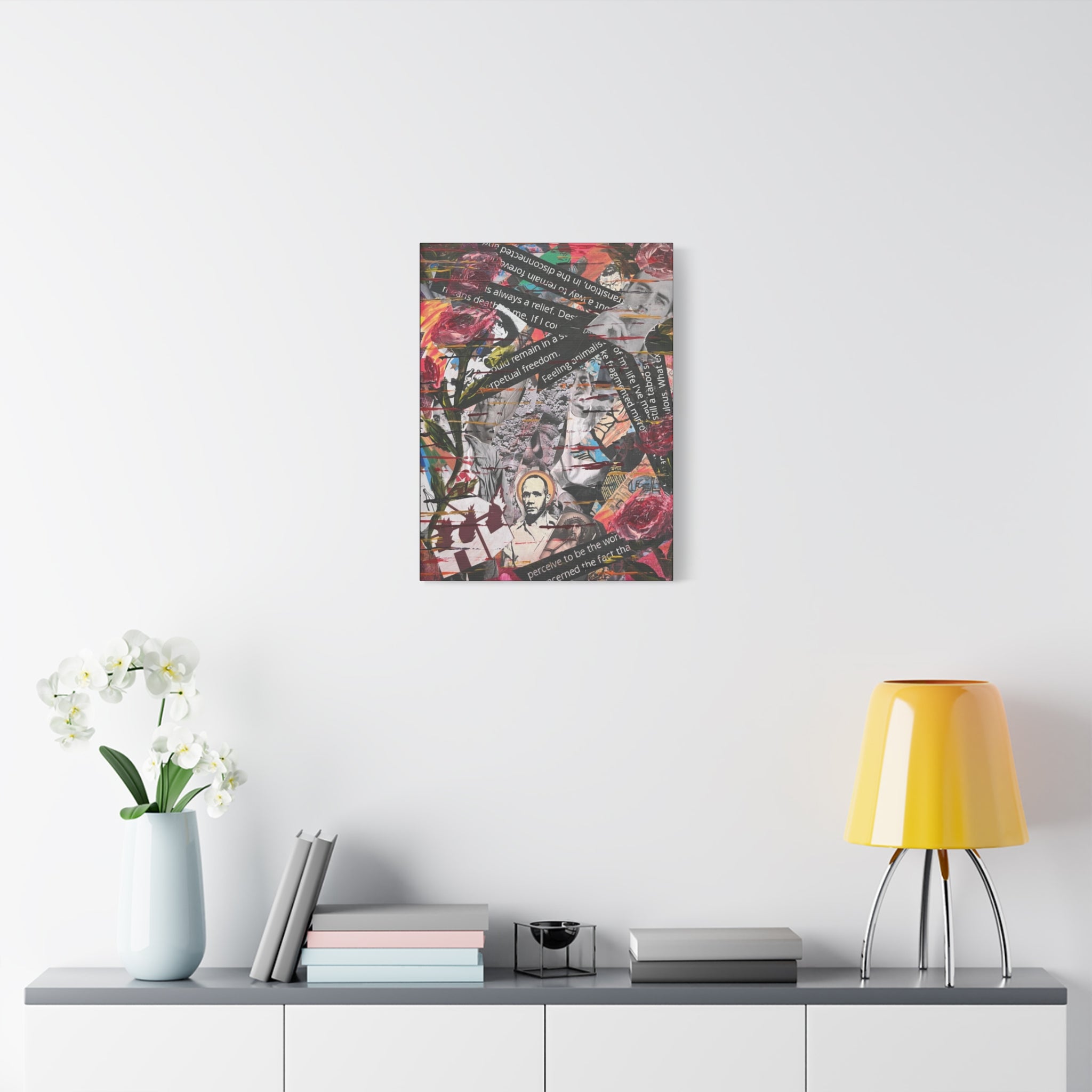 Petals Over Protest  — Canvas Print
