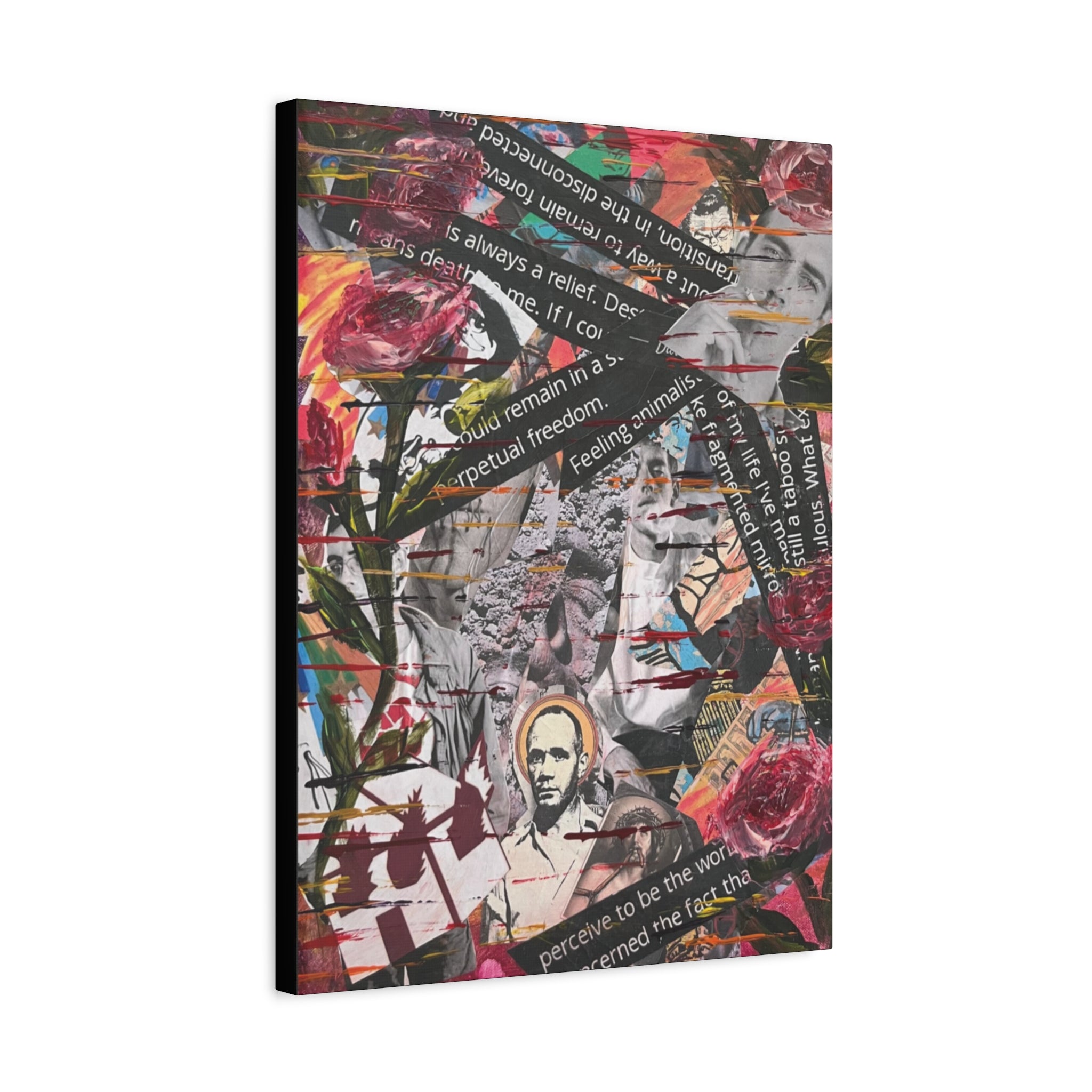 Petals Over Protest  — Canvas Print