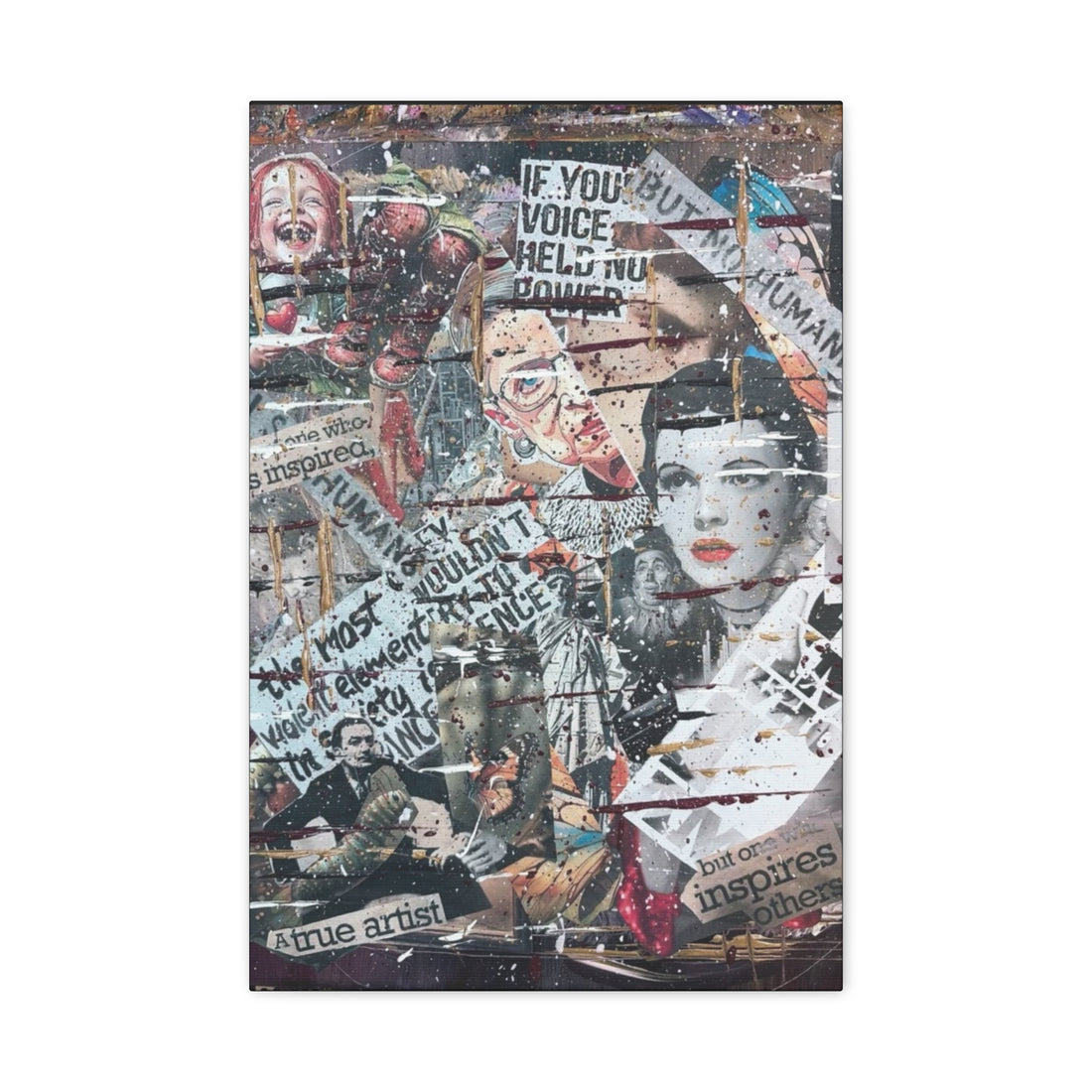 Layers of Unspoken Truth — Canvas Print