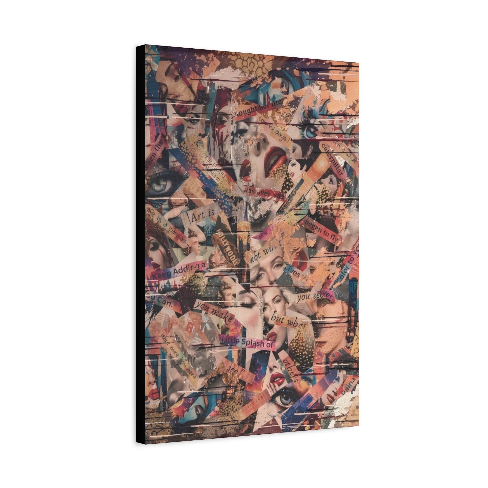 The Chorus of Borrowed Faces  — Canvas Print