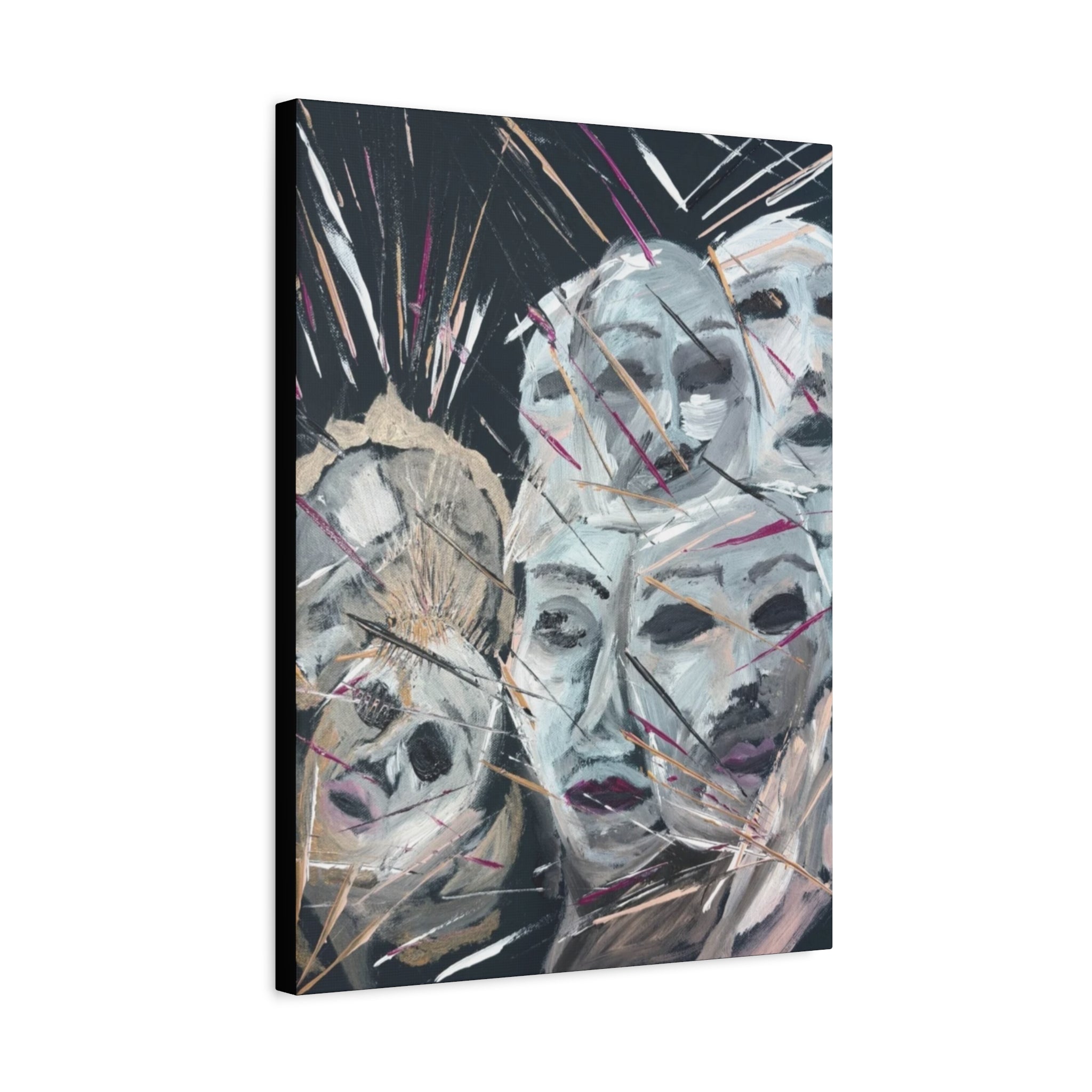 Faces of Unmasked  Shadows  — Canvas Print