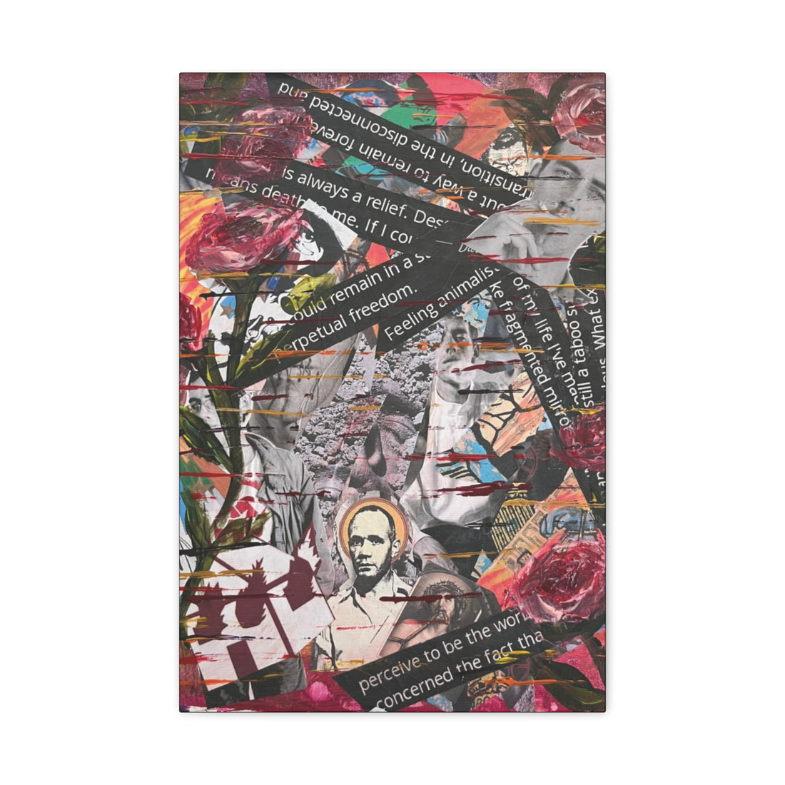 Petals Over Protest  — Canvas Print