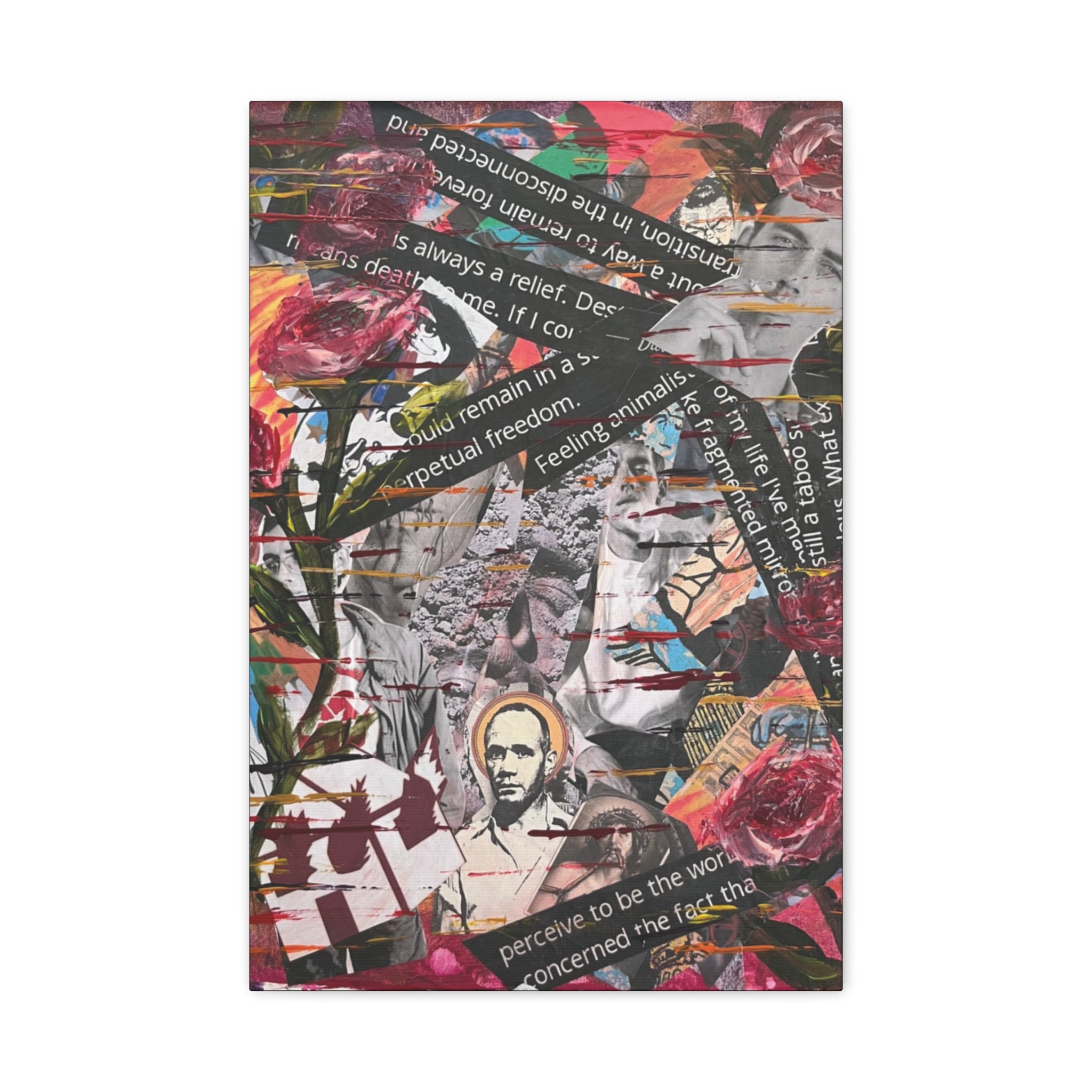 Petals Over Protest  — Canvas Print