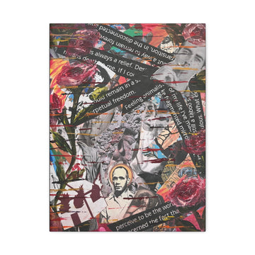 Petals Over Protest  — Canvas Print