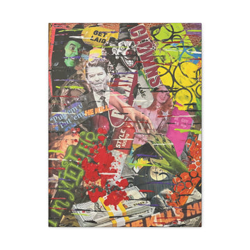 Hypocrisy in  Acid Green  — Canvas Print