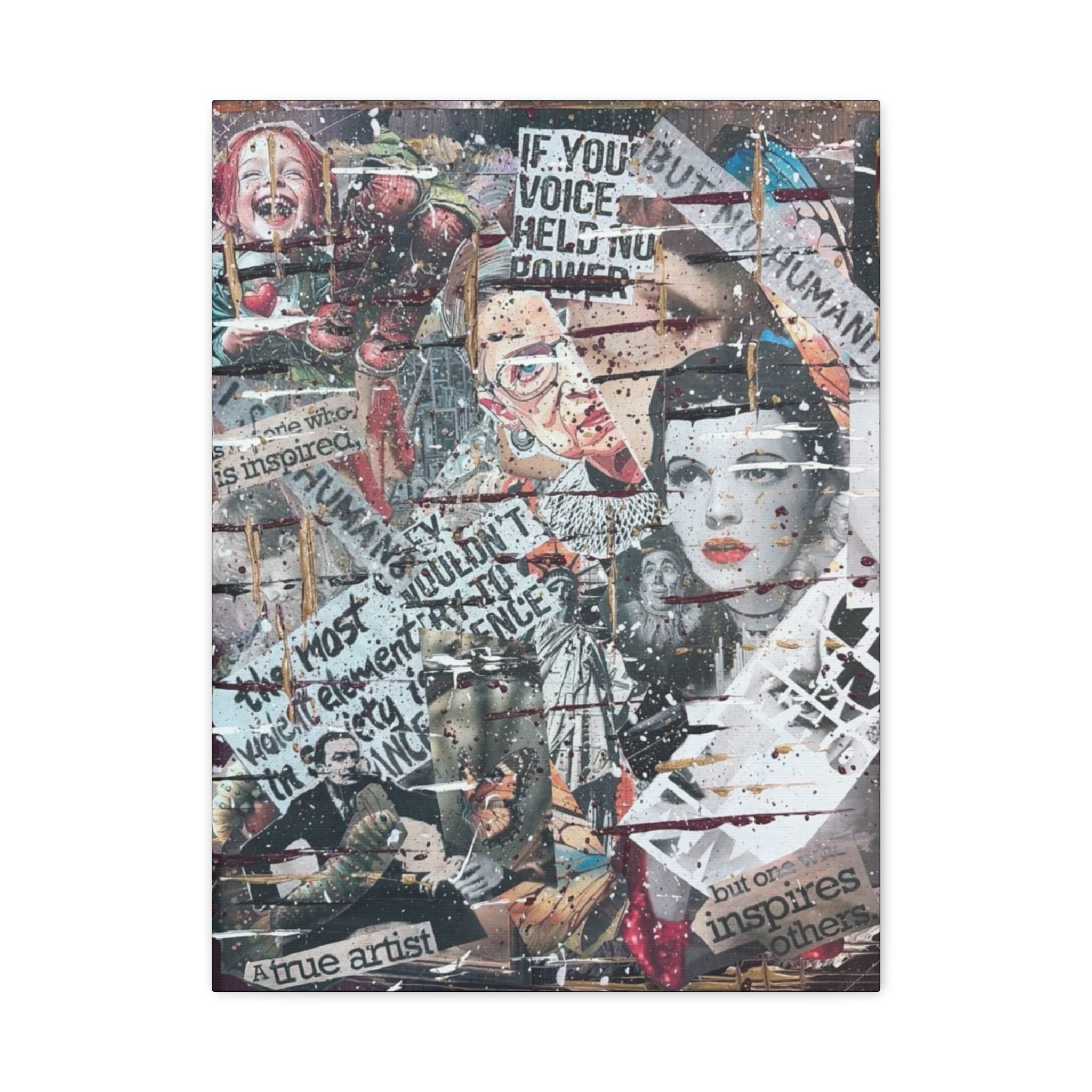 Layers of Unspoken Truth — Canvas Print
