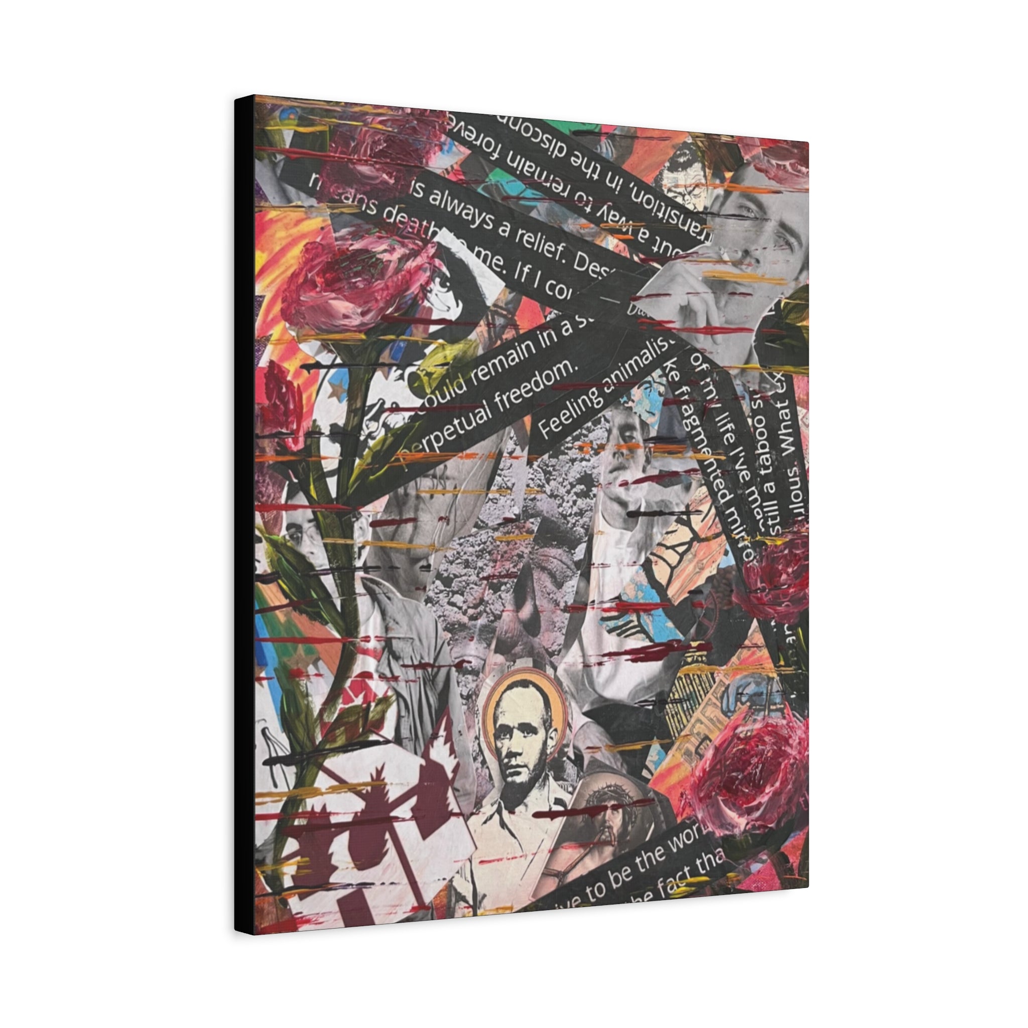 Petals Over Protest  — Canvas Print