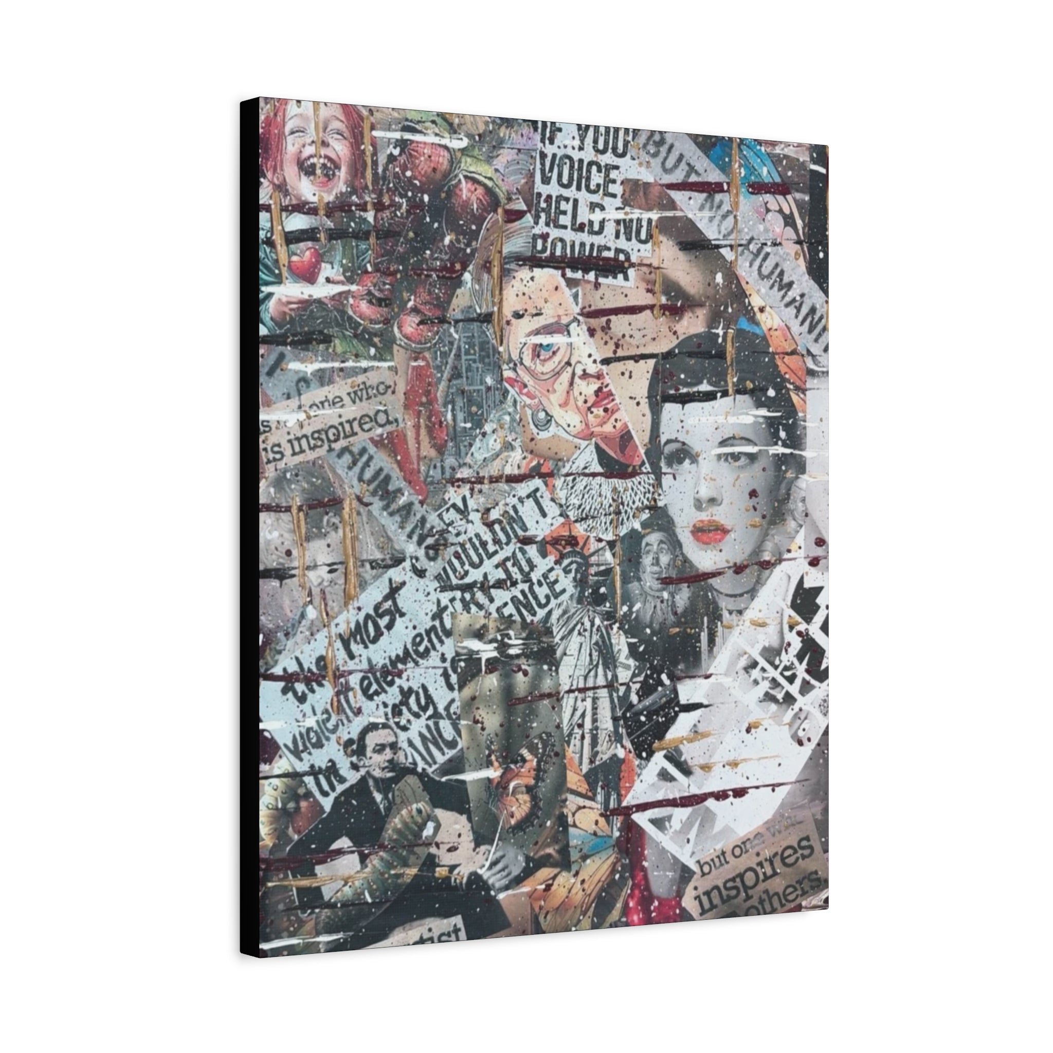 Layers of Unspoken Truth — Canvas Print