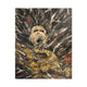 Abstract Expressionist Canvas Print — Bold Figurative Portrait in Earth Tones