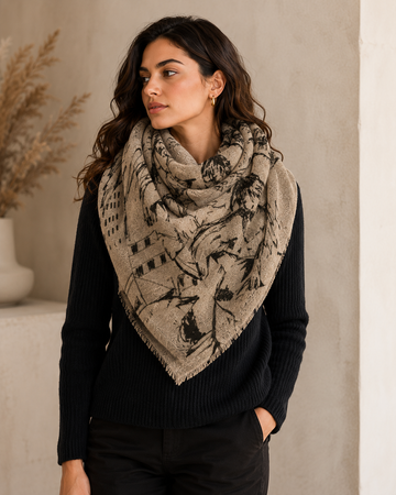 What to do! Blanche Blanket Scarf