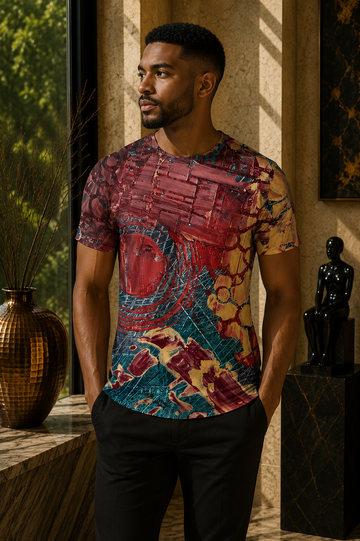 Abstract Layers Salvador Tee