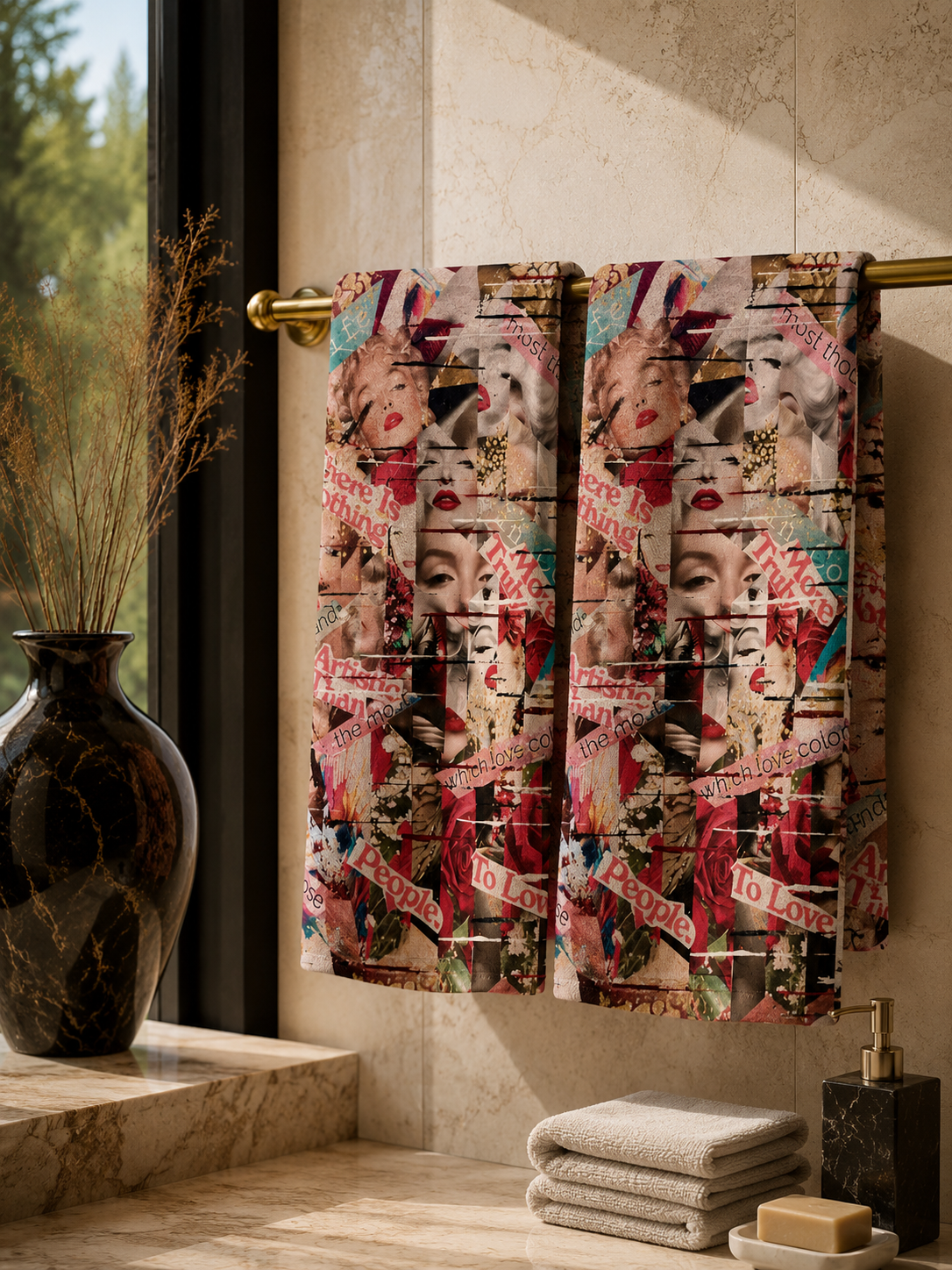 The Chorus of Borrowed Faces 2 Hannah Hand Towels (Pack of 2)