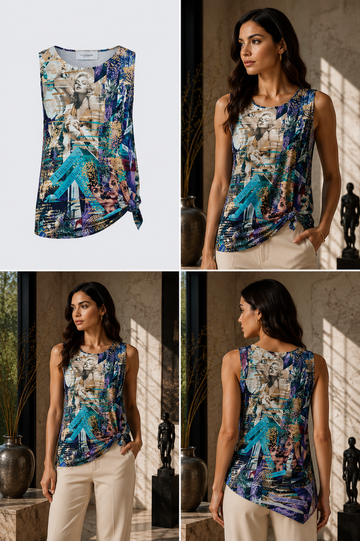 Elegance Is the Beauty That Never Fades Florence Knotted Tank top