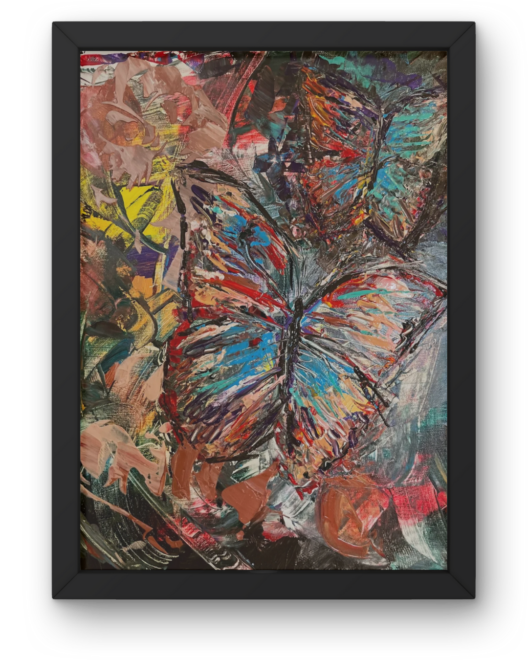 Find Your Voice: Butterfly Transformation Painting | Symbolic Art of Resilience & Agency | 16x20"