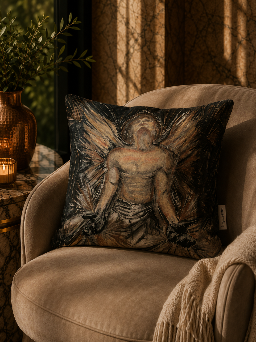 From the Shadow Into Your Light Gustave Cushion Cover