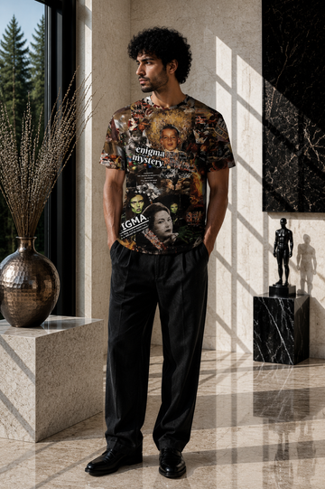 I Am: Identity & Mystery Mixed Media Collage Salvador Tee