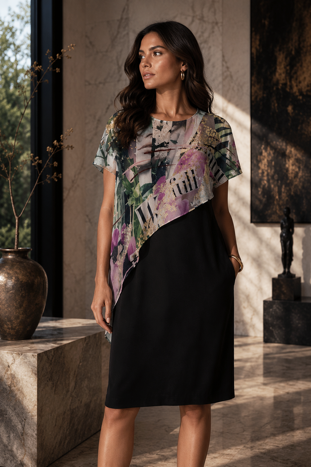 The Fragility of Becoming Joni Cape Dress