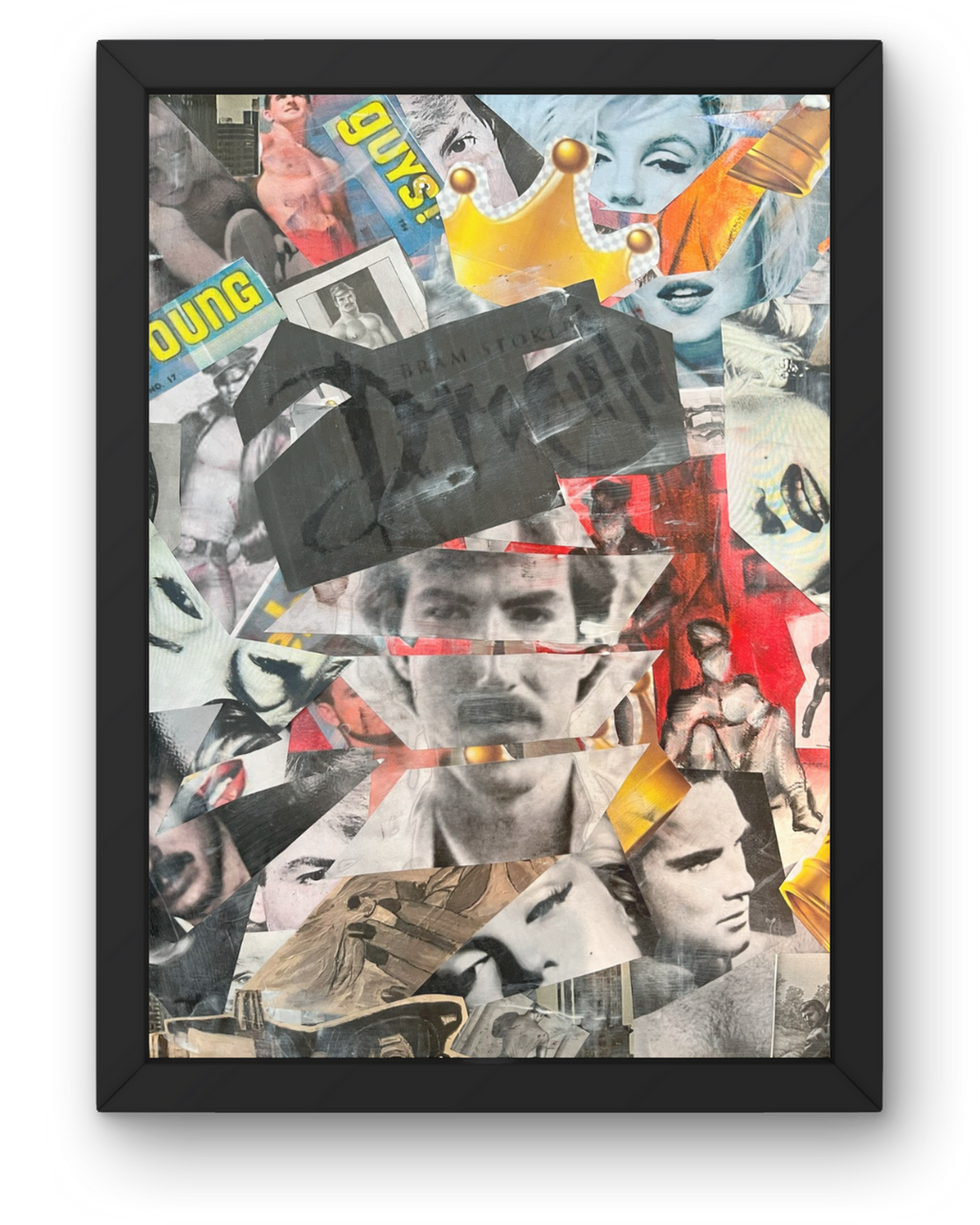 Journey of Me: Layered Identity Collage | Vintage-Meets-Pop Art | Framed 24x18" Original — Collector Entry Discount