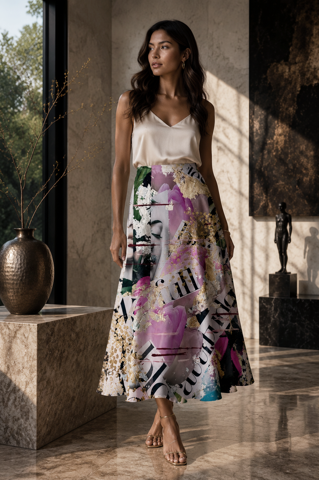 The Fragility of Becoming Stella Satin Skirt