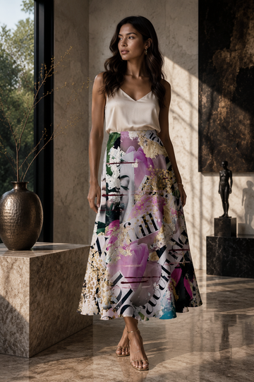 The Fragility of Becoming Stella Satin Skirt
