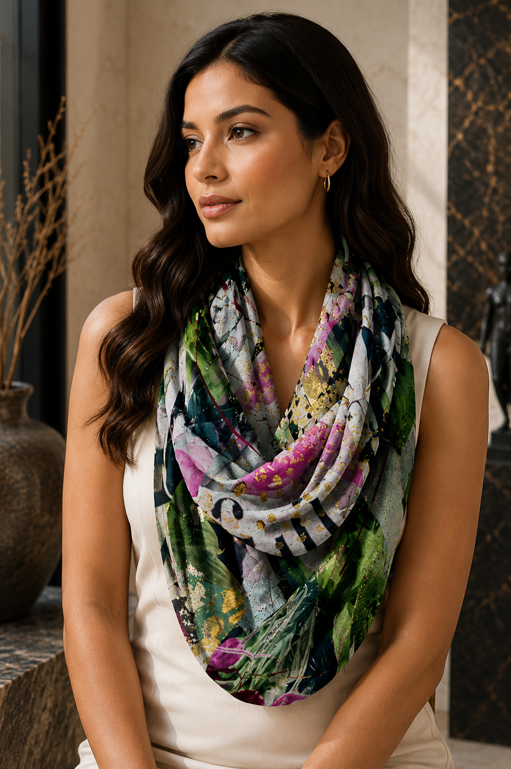 The Fragility of Becoming Nora Infinity Scarf
