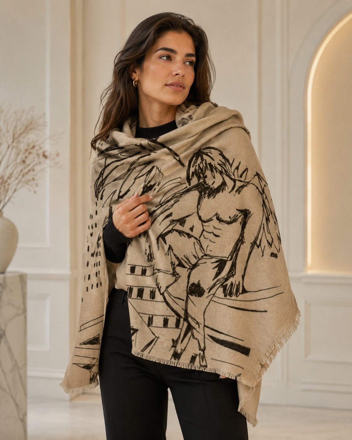 What to do! Blanche Blanket Scarf